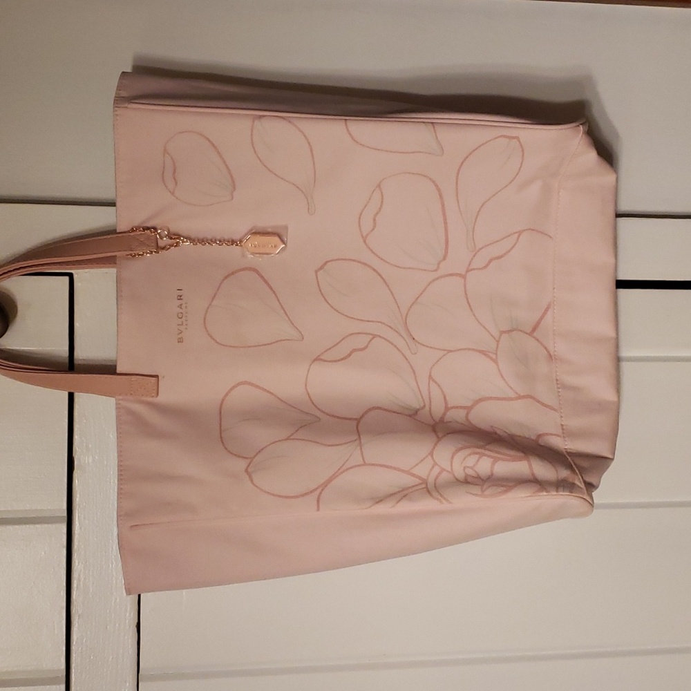 Bvlgari pink tote bag